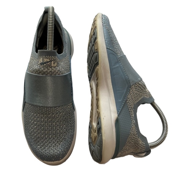 APL Techloom Bliss Sneaker Mesh Knit Light Blue Slip On Womens Sz 6.5 Eur 36.5 - Picture 15 of 15